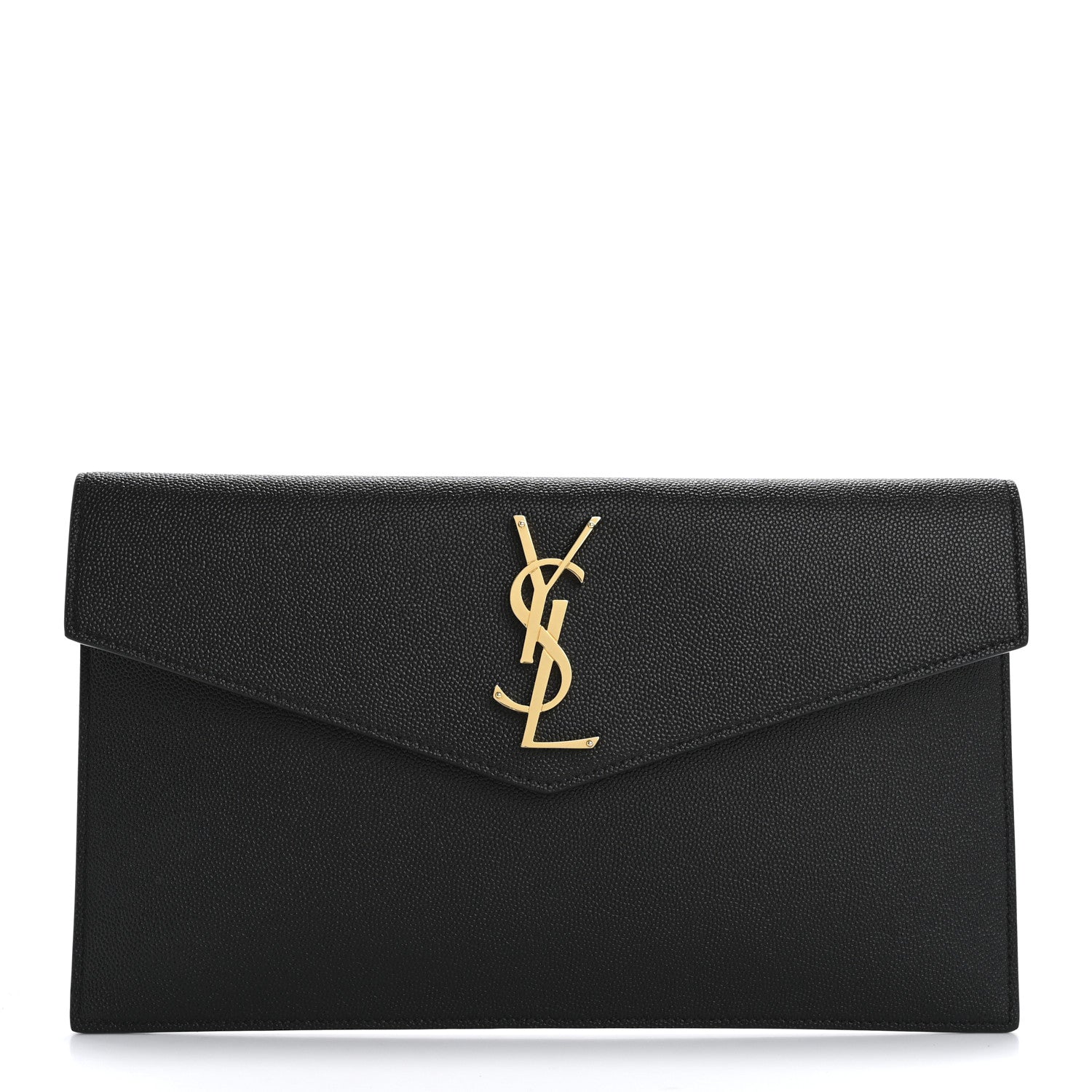 Saint Laurent Grain De Poudre Uptown Pouch Black 1 of 10