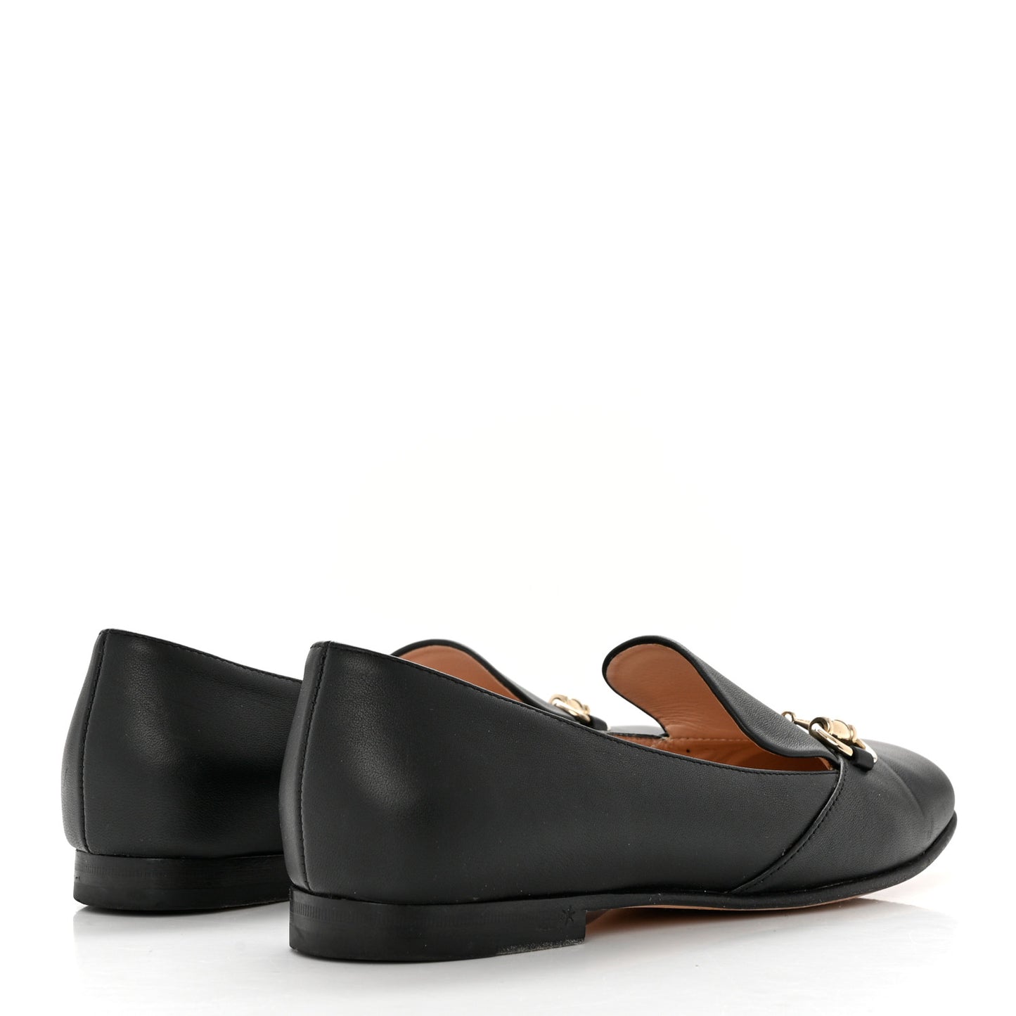 Calfskin Horsebit Loafers 37 Black