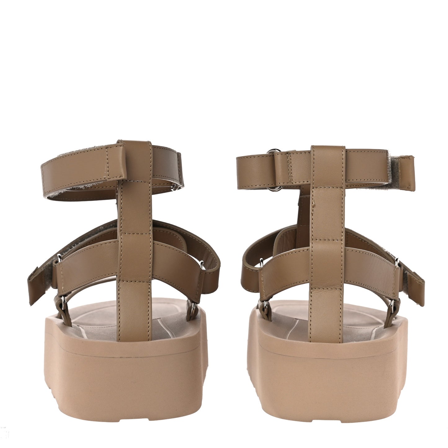 Calfskin Womens Enid Sandals 38 Argile
