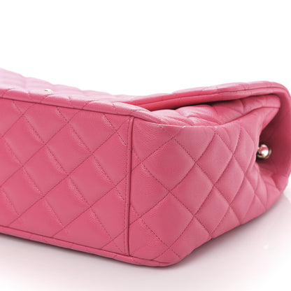 Chanel Caviar Quilted XXL Travel Flap Bag Dark Pink 9 of 10