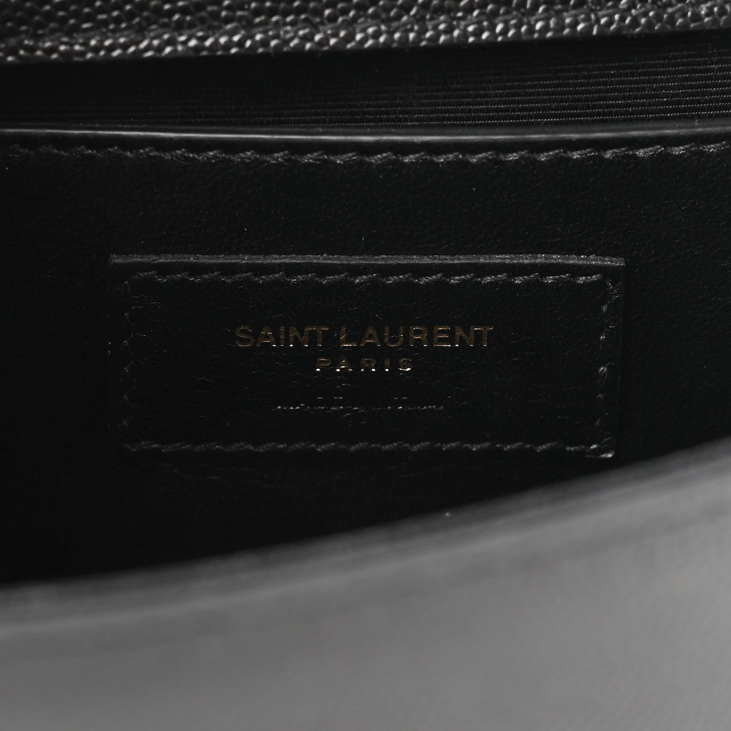 Saint Laurent Grain De Poudre Small Monogram Kate Satchel Black 6 of 8
