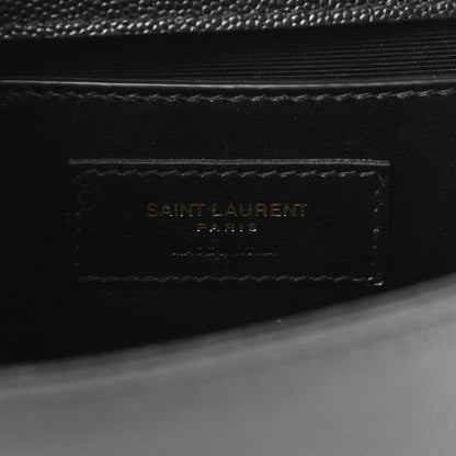 Saint Laurent Grain De Poudre Small Monogram Kate Satchel Black 6 of 8