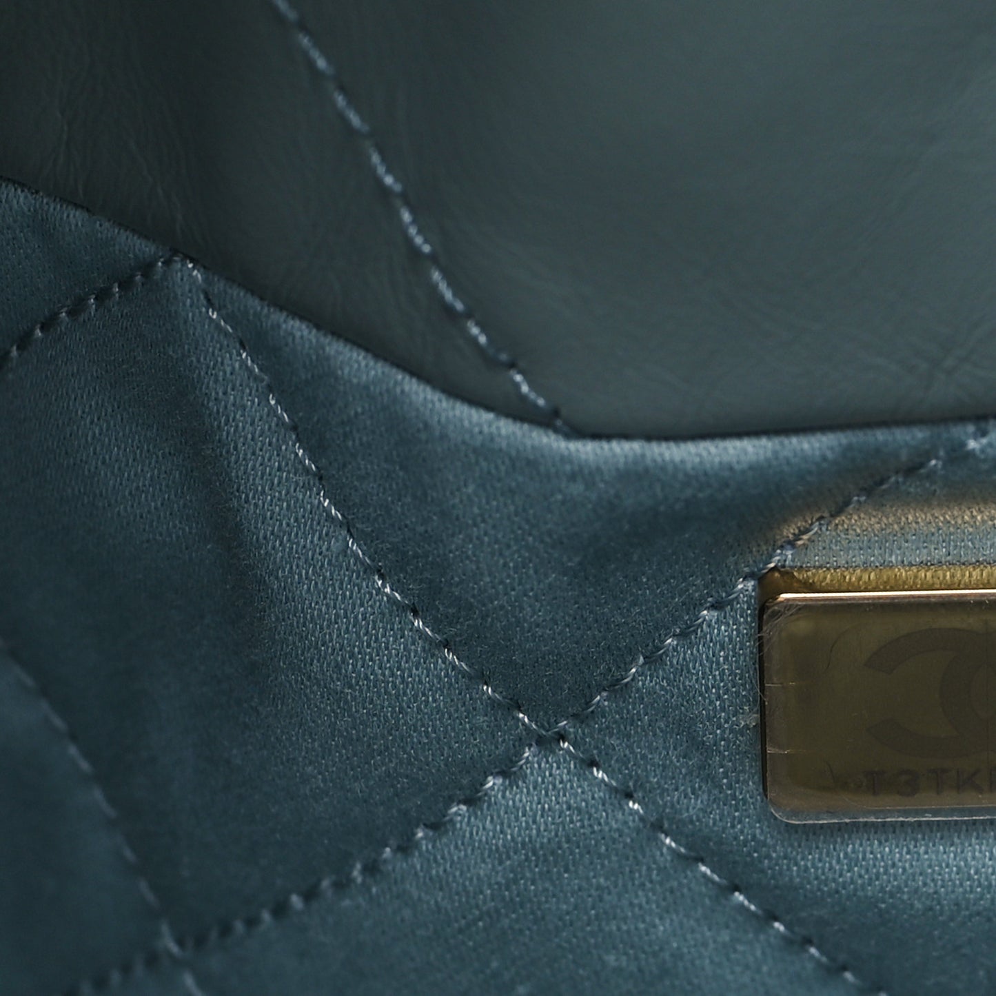 Shiny Calfskin Quilted Small Chanel 22 Grey
