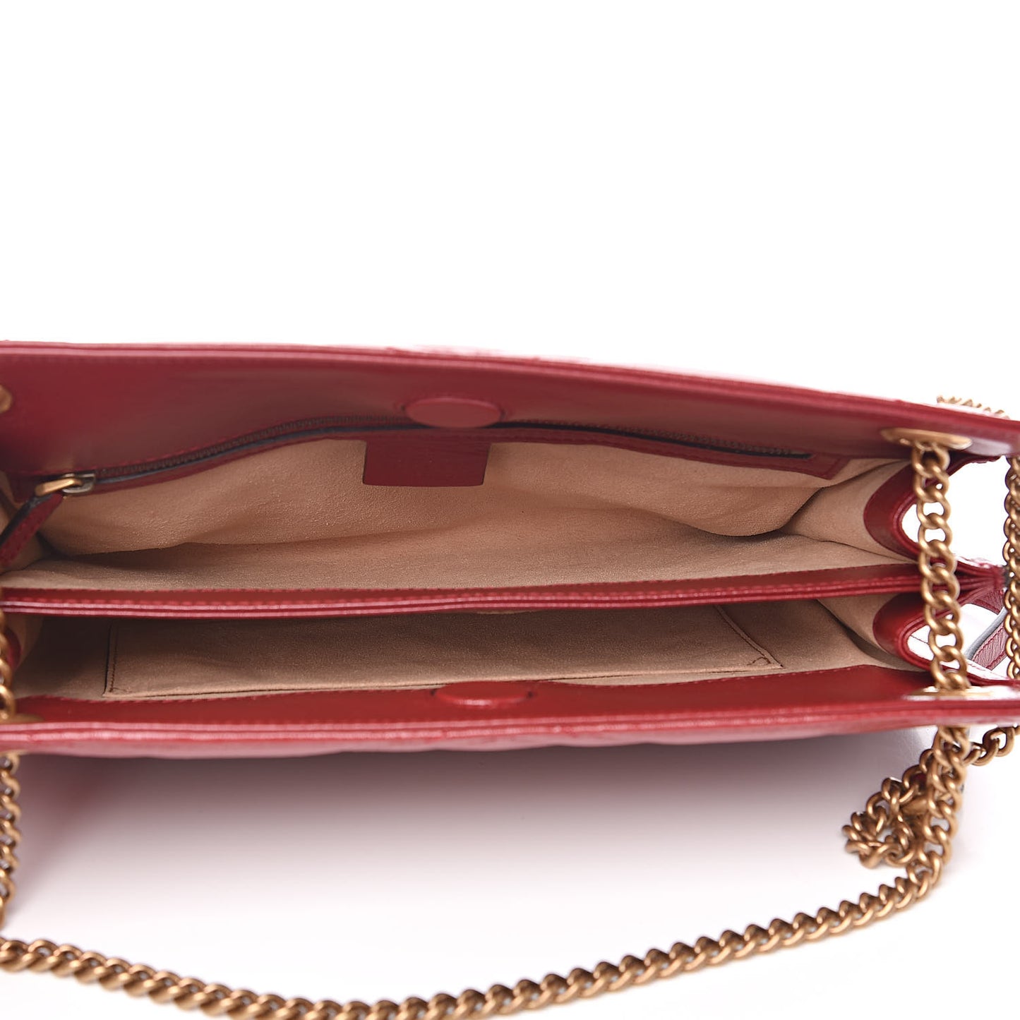 Azalea Calfskin Matelasse Heart Medium GG Marmont Slim Shoulder Bag Romantic Cerise