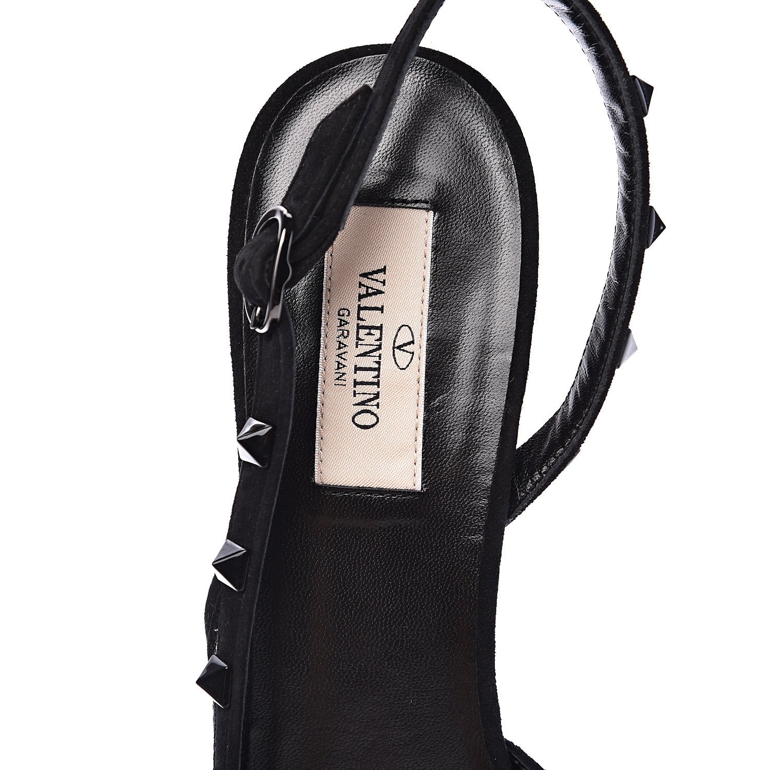 Valentino Garavani Mesh Point d'Esprit Rockstud Half D'Orsay Slingback 50mm Pumps 40 Black 6 of 8