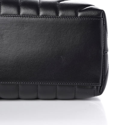 Saint Laurent Calfskin Y Quilted Monogram Medium Loulou Chain Satchel Black 9 of 10