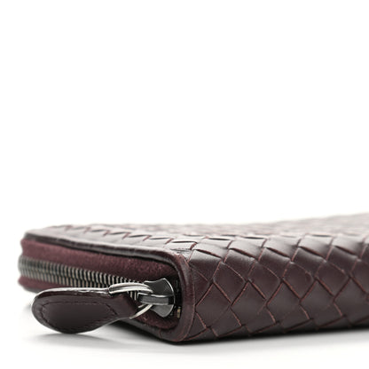 Bottega Veneta Nappa Intrecciato Zip Around Wallet Aubergine 8 of 10