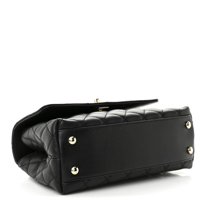 Chanel Caviar Quilted Mini Coco Handle Flap Black 4 of 10