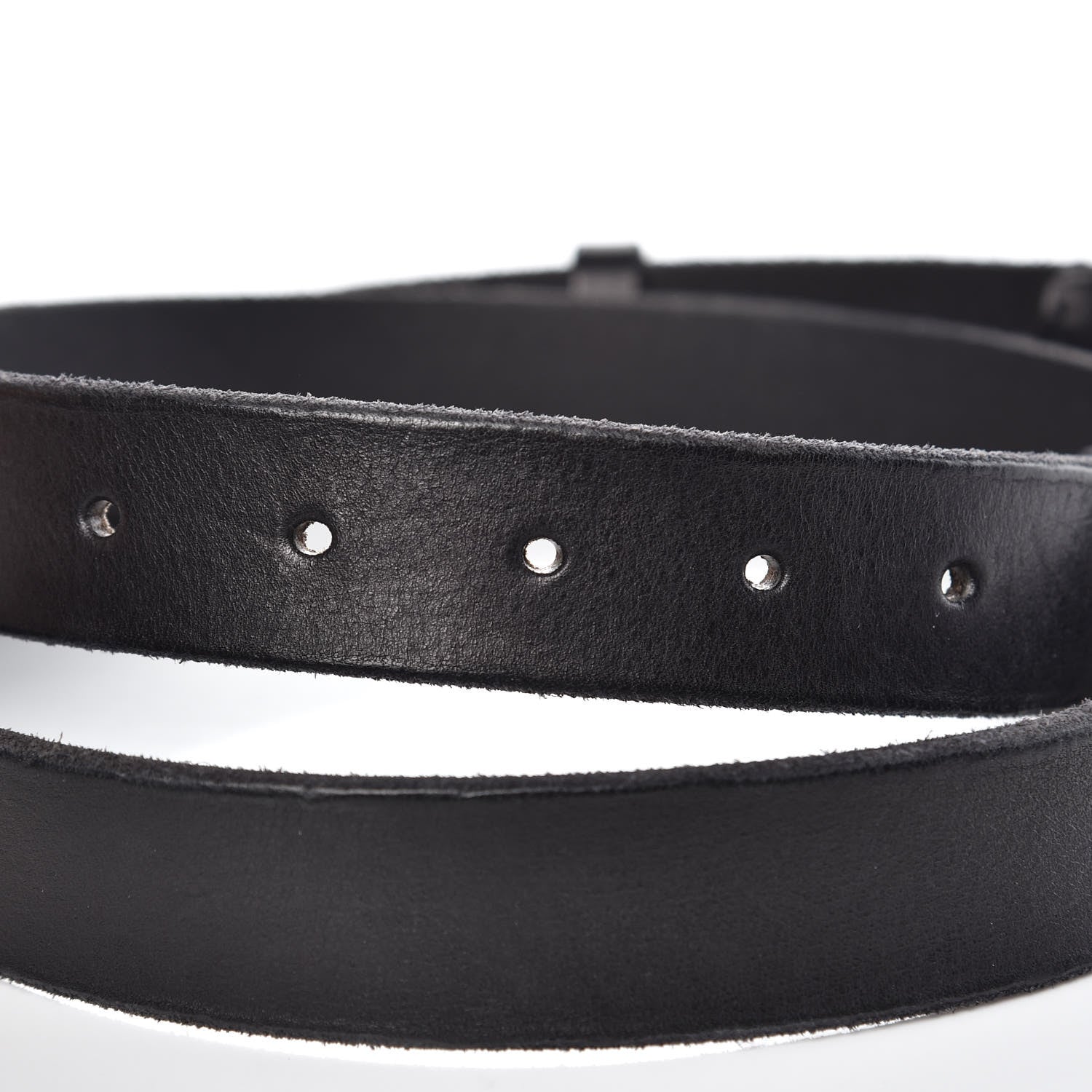Gucci Cuoio Toscano Nickel Double G 30mm Belt 95 38 Black 5 of 7