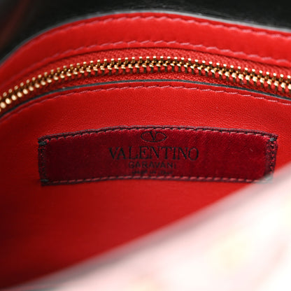 Valentino Garavani Metallic Wrinkled Lambskin Medium Rockstud Spike Shoulder Bag Lipstick 6 of 10