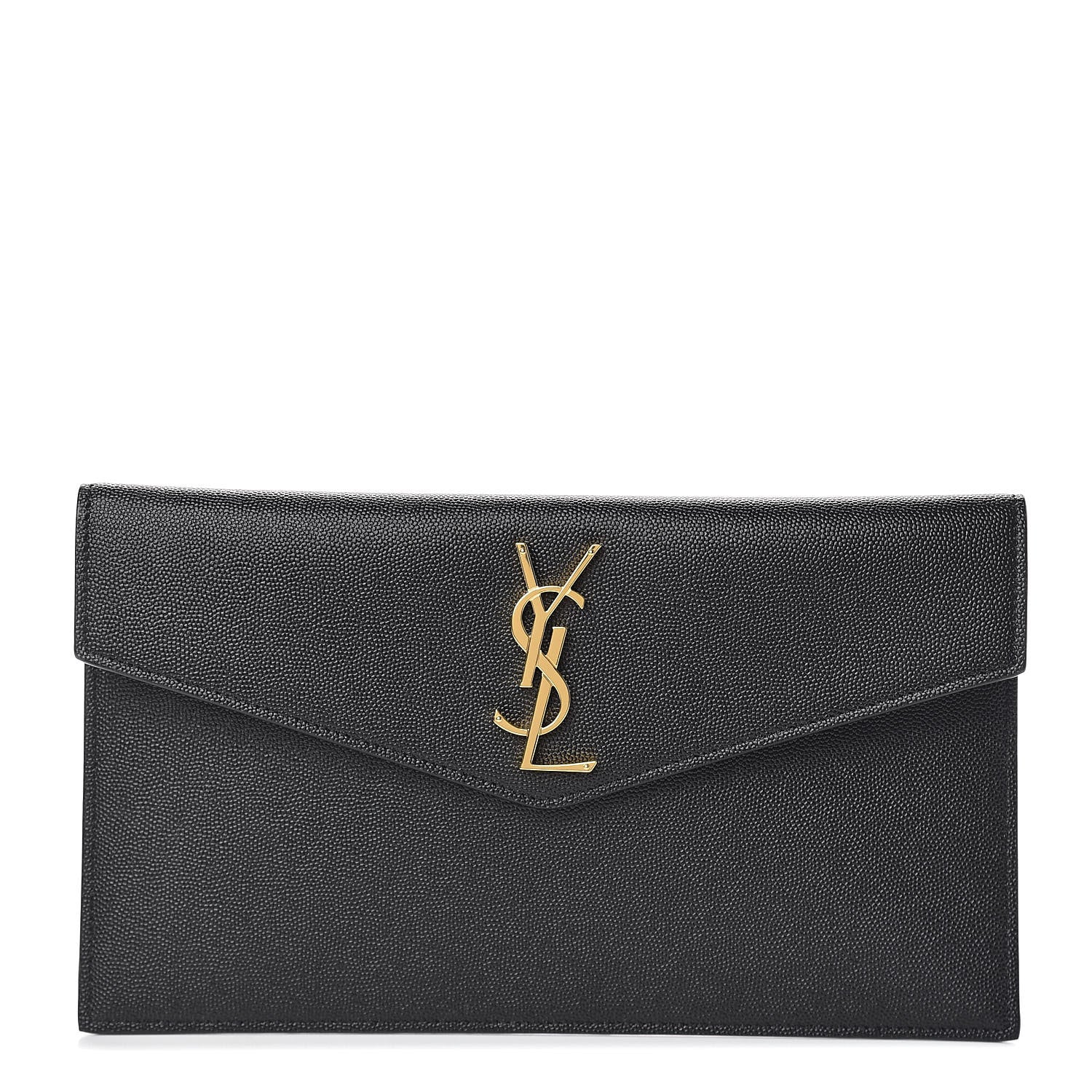 Saint Laurent Grain De Poudre Uptown Pouch Black 1 of 7