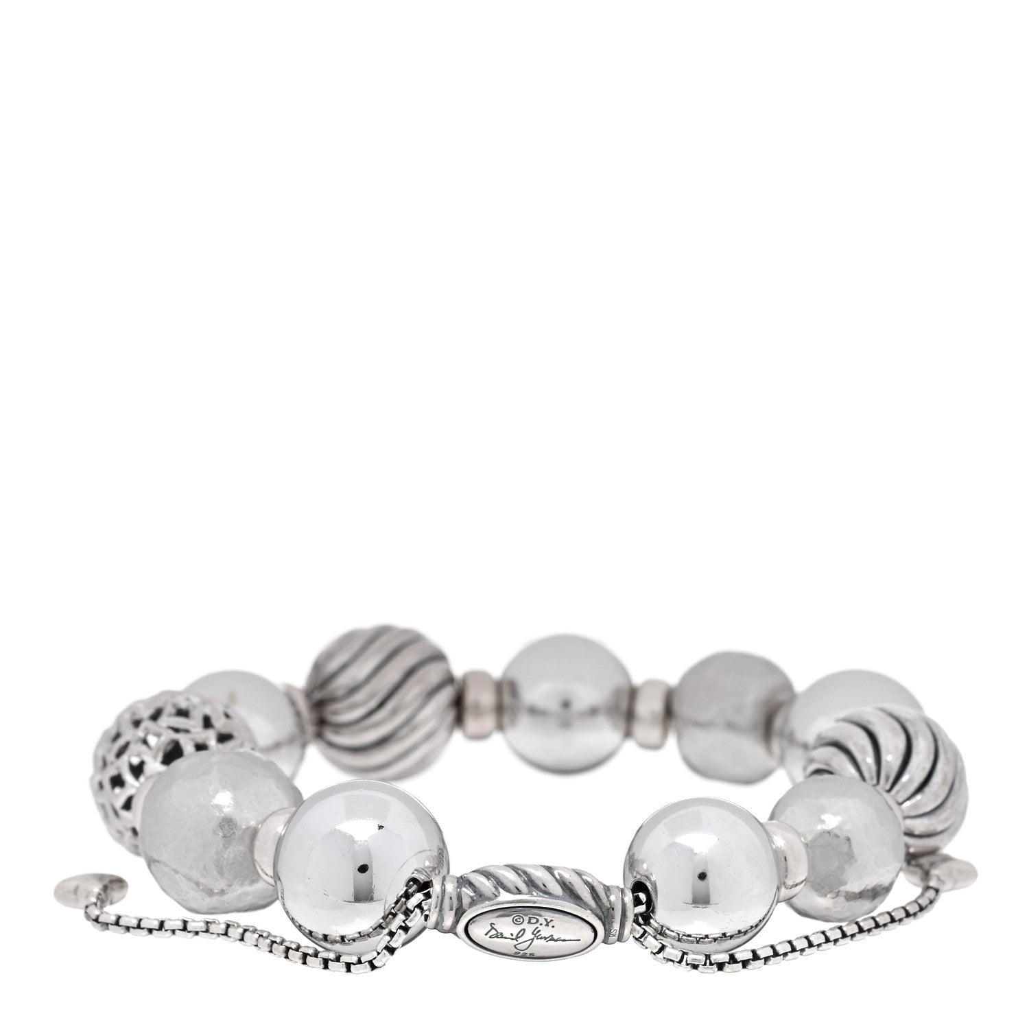 David Yurman Sterling Silver Elements Bead Bracelet 2 of 3