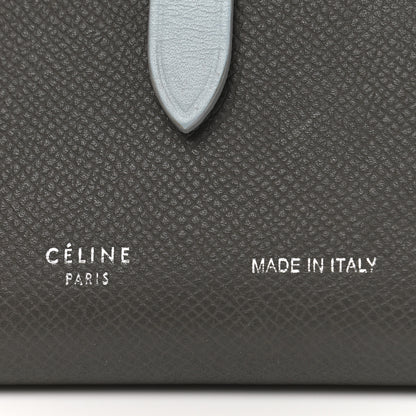 Celine Grained Calfskin Medium Multifunction Strap Wallet Pebble Mineral 6 of 9