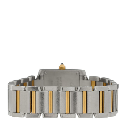 Cartier Stainless Steel 18K Yellow Gold 20mm Tank Francaise Quartz Watch 3 of 5