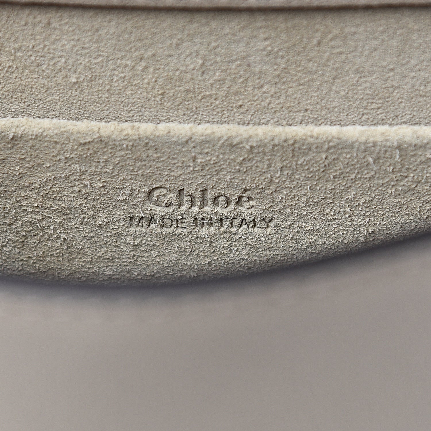 Chloe Calfskin Suede Small Nile Bracelet Bag Motty Grey 5 of 8