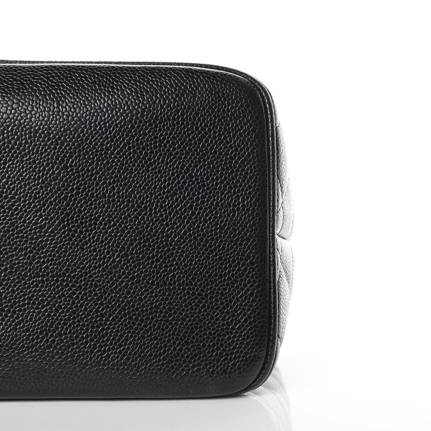 Caviar Quilted Medallion Tote Black