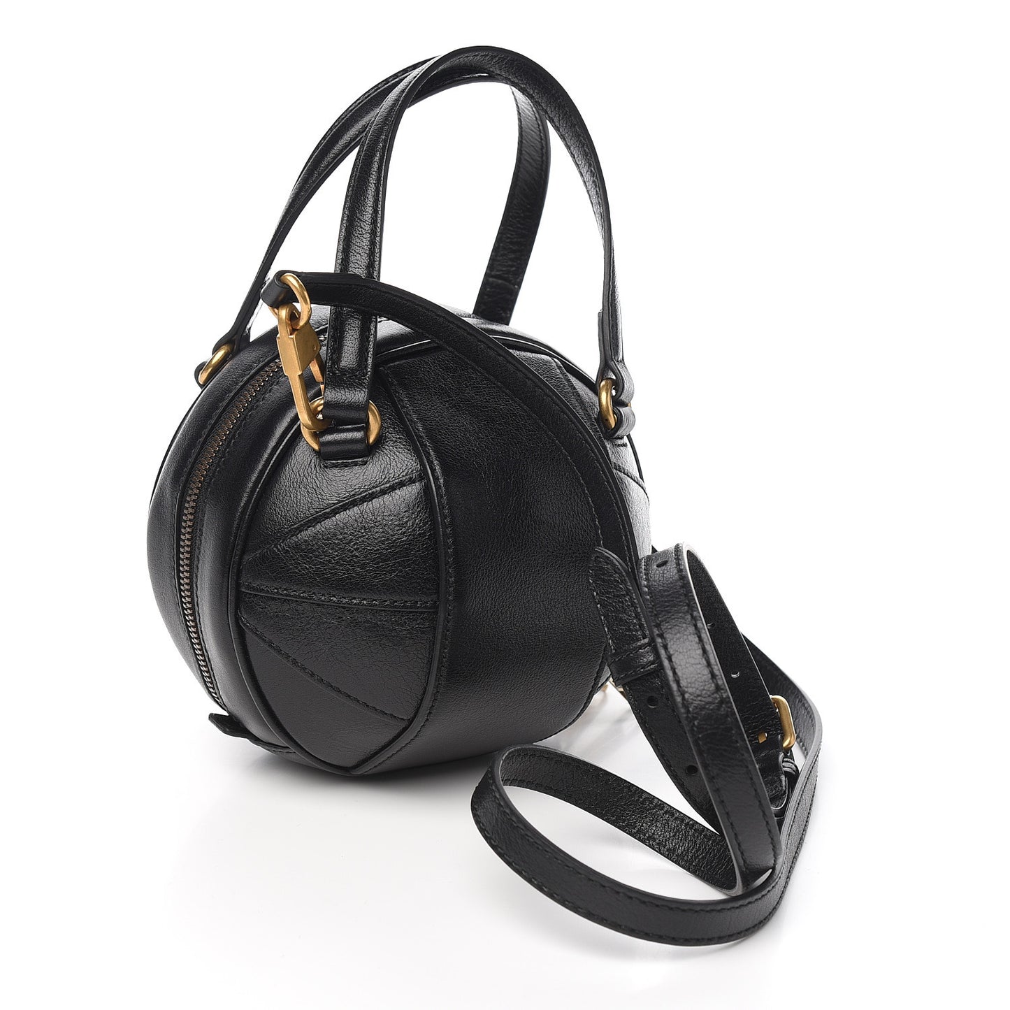 Piuma Lux Energy Mini Tifosa Basketball Shaped Shoulder Bag Black