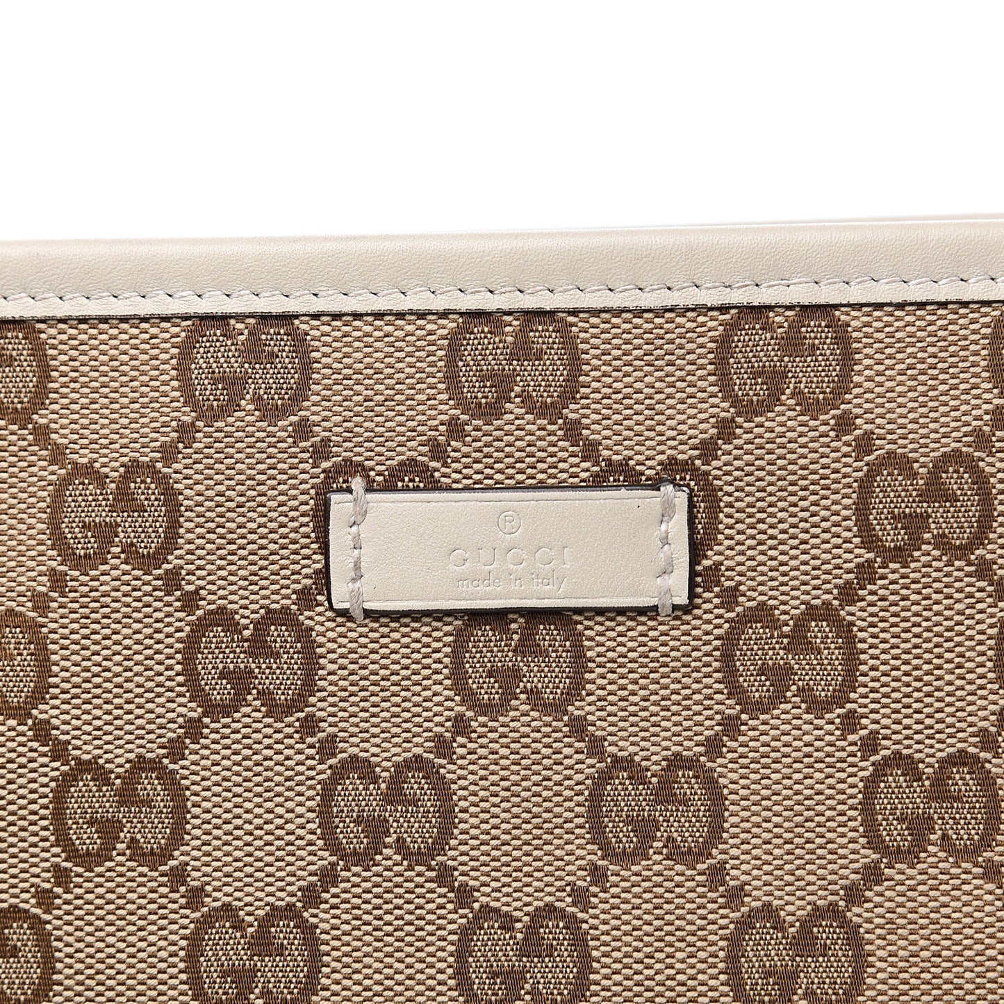 Monogram Medium Flat Messenger Bag Off White