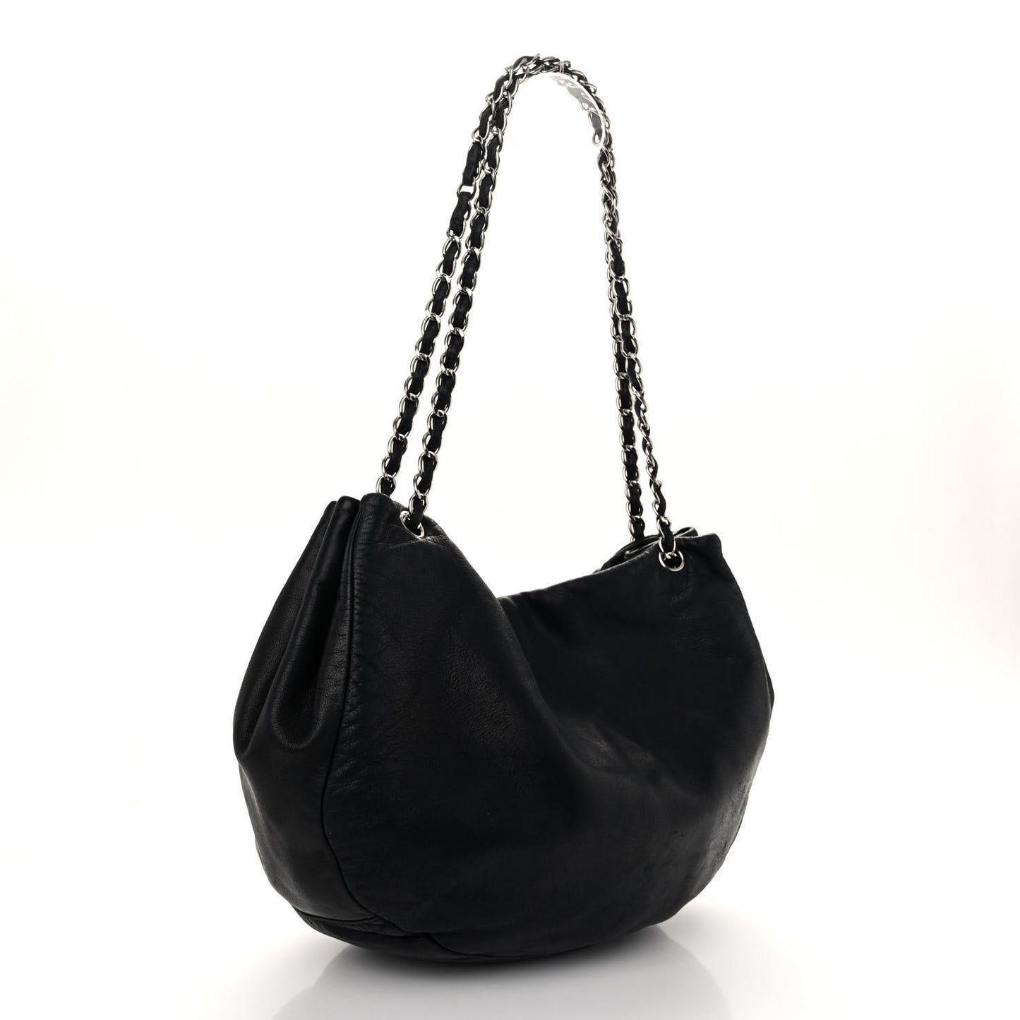 Lambskin Sensual Hobo Black