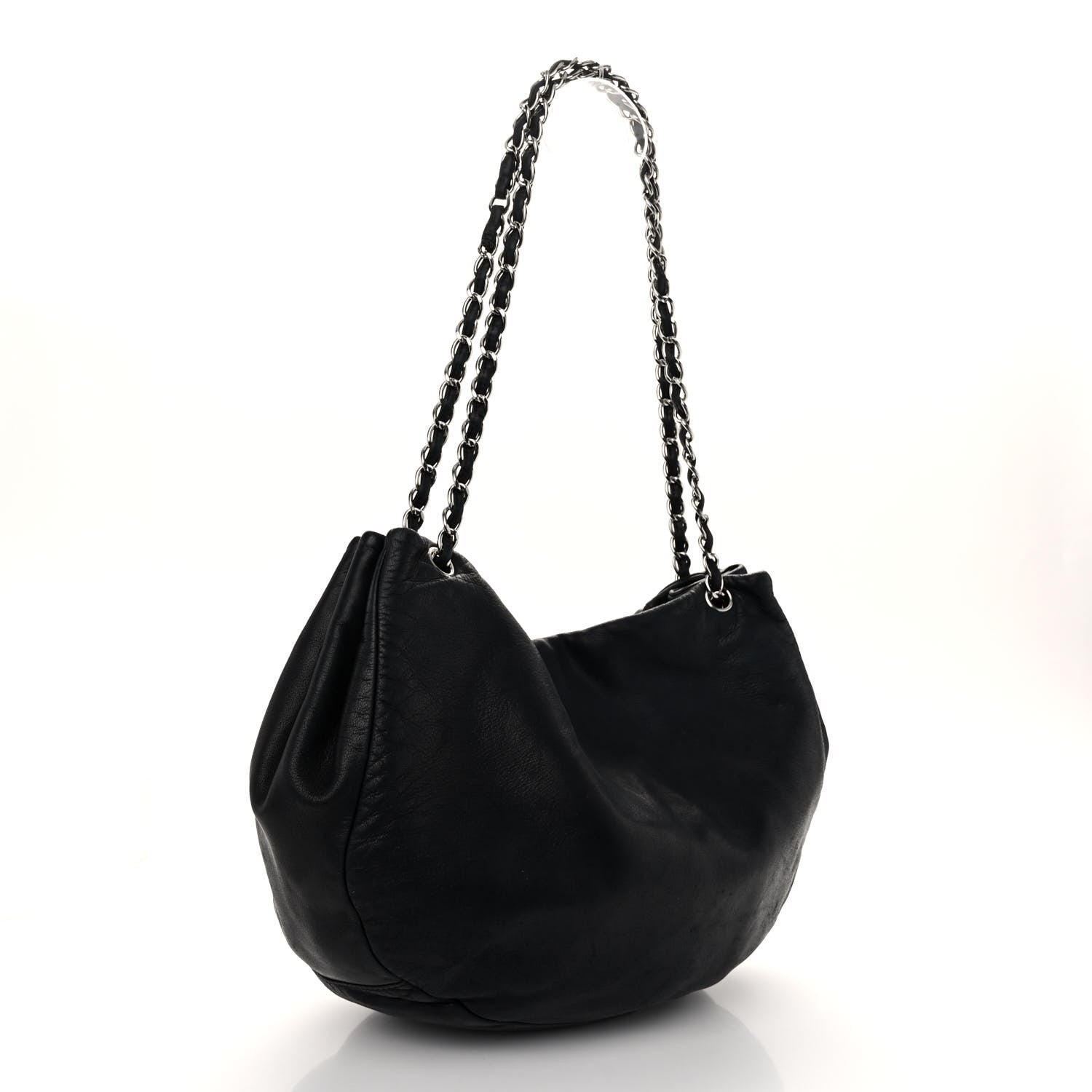 Chanel Lambskin Sensual Hobo Black 3 of 10