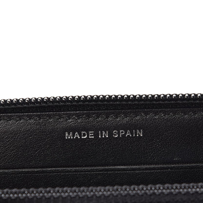 Chanel Caviar Quilted Small Boy Zip Around Wallet Black 7 of 9