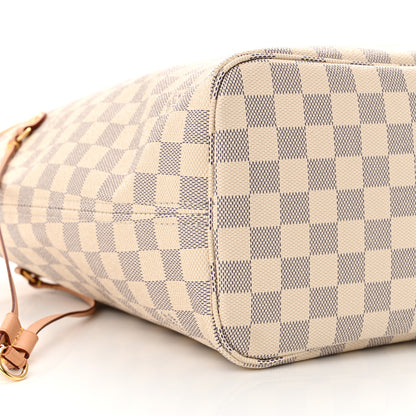 Louis Vuitton Damier Azur Neo Neverfull MM Rose Ballerine 10 of 13