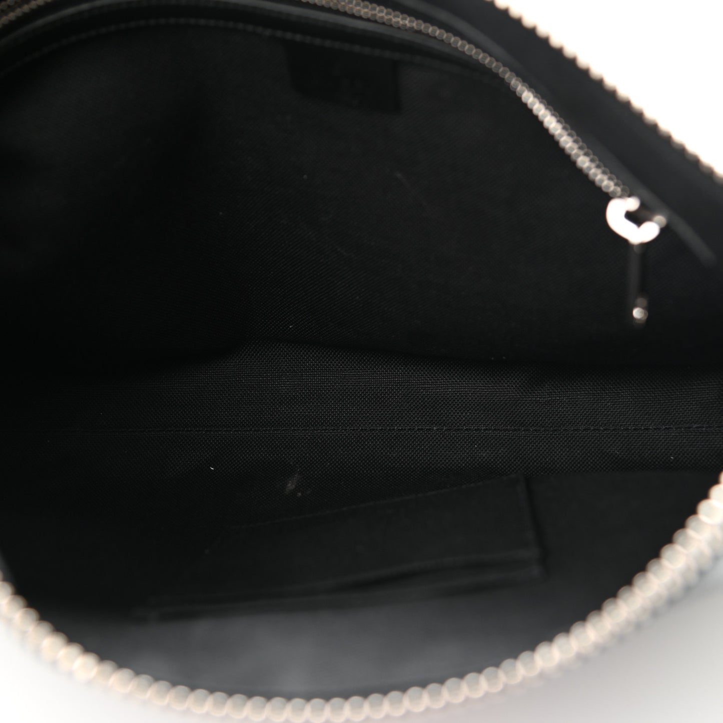 Soft GG Supreme Monogram Appia Calfskin Web East West Messenger Bag Black Grey