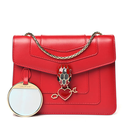 Bulgari Calfskin Serpenti In Love Forever Crossbody Bag Red 3 of 9