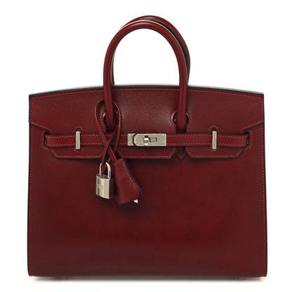 Hermes Box Birkin Sellier 25 Rouge H 1 of 13