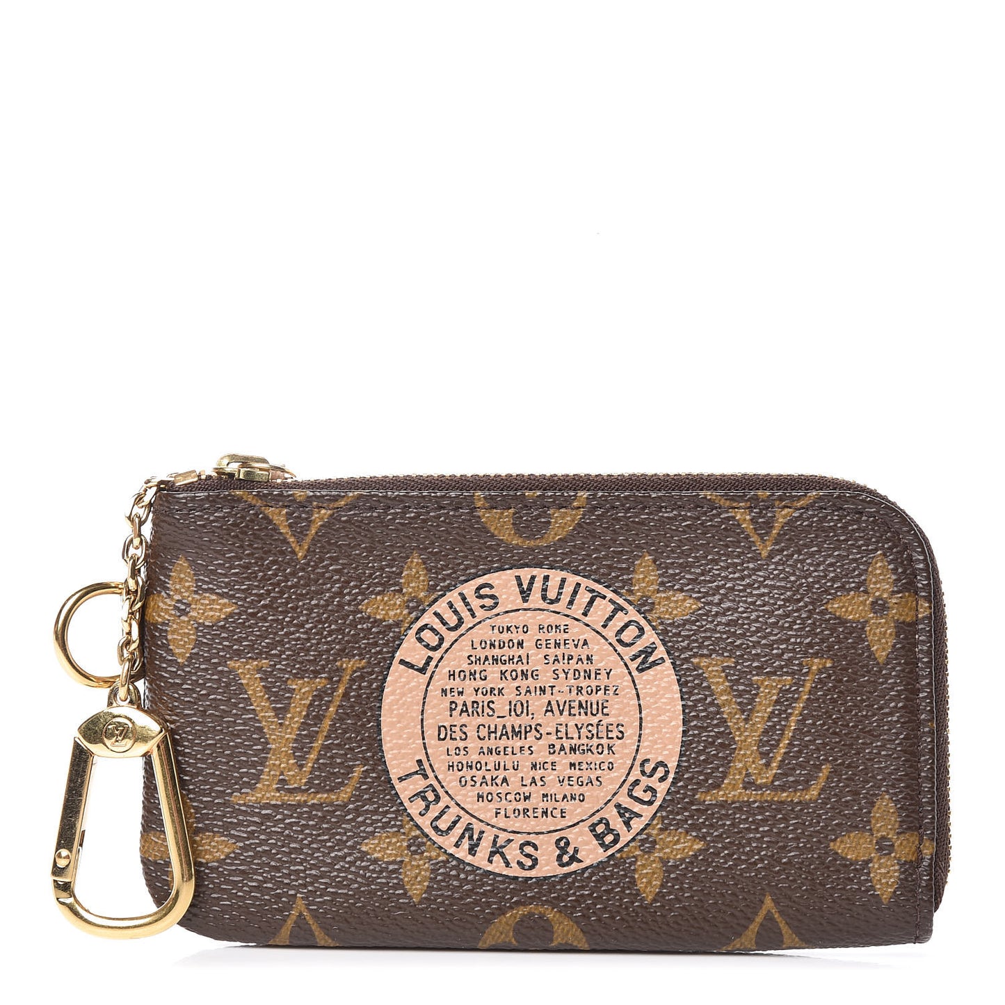 Monogram Complice Trunks and Bags Key Pouch Beige