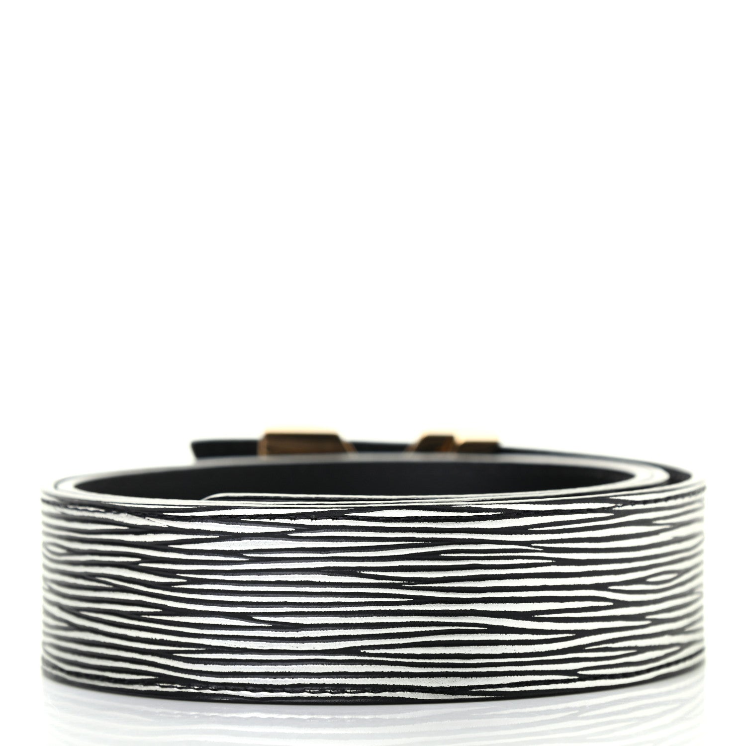 Louis Vuitton Epi Essential V 32MM Belt 85 34 Black White 2 of 8