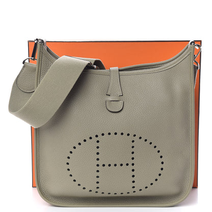 Hermes Taurillon Clemence Evelyne III PM Sauge 11 of 11