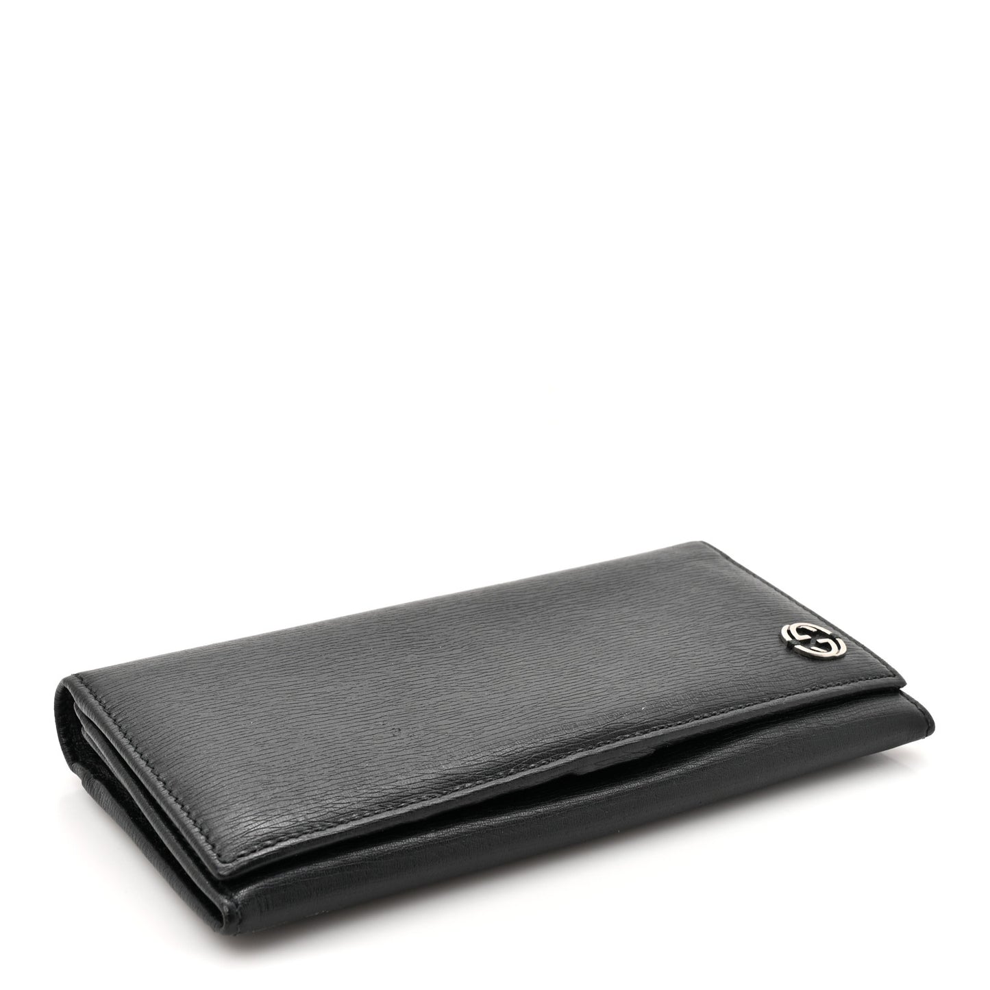Calfskin Interlocking G Continental Wallet Black