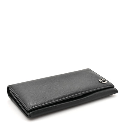 Gucci Calfskin Interlocking G Continental Wallet Black 4 of 12