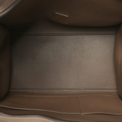 Celine Drummed Calfskin Suede Medium Trapeze Taupe 4 of 10