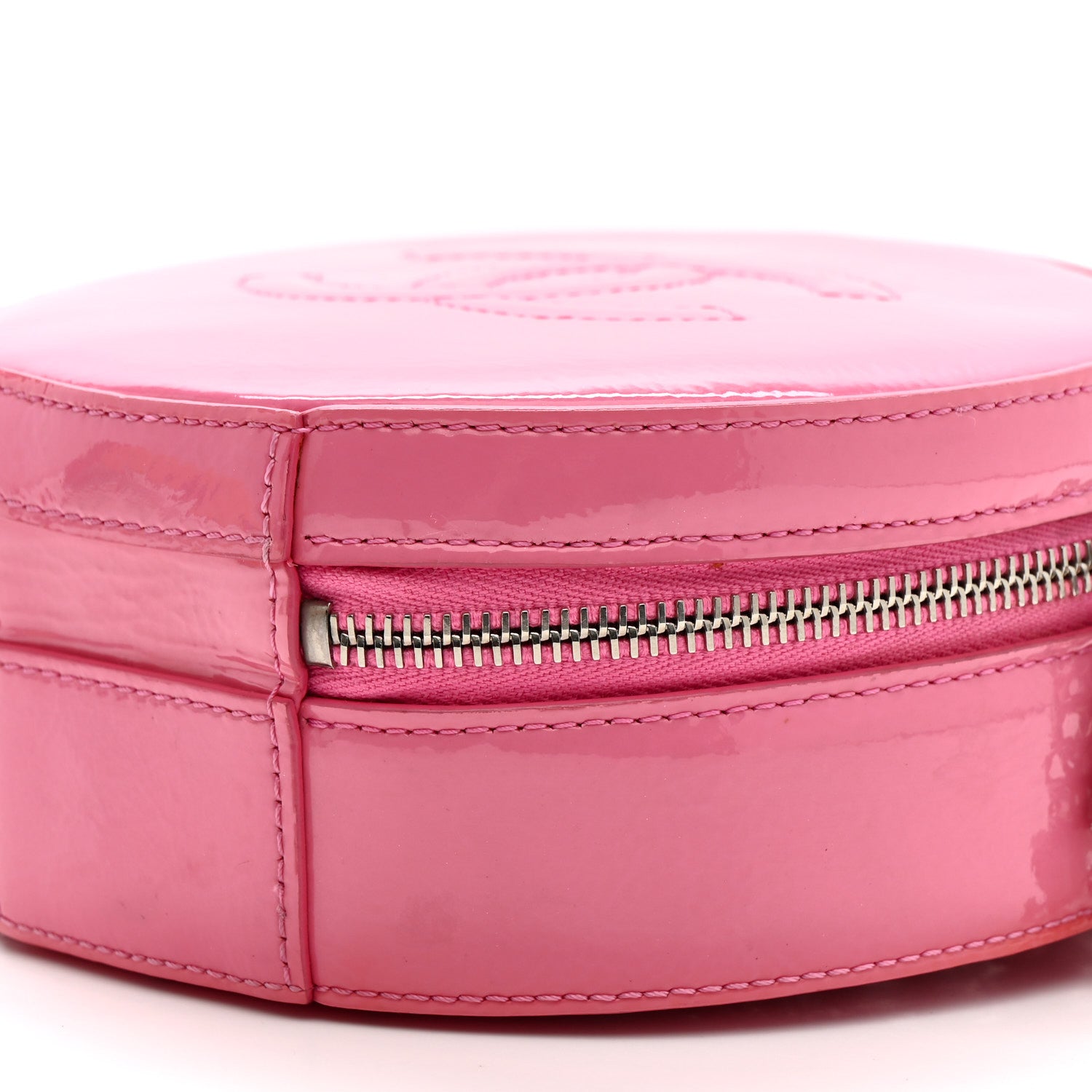 Chanel Patent Round As Earth Evening Bag Pink 10 of 19