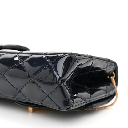 Chanel Patent Quilted Reissue Double Flap Clutch Navy 11 of 11