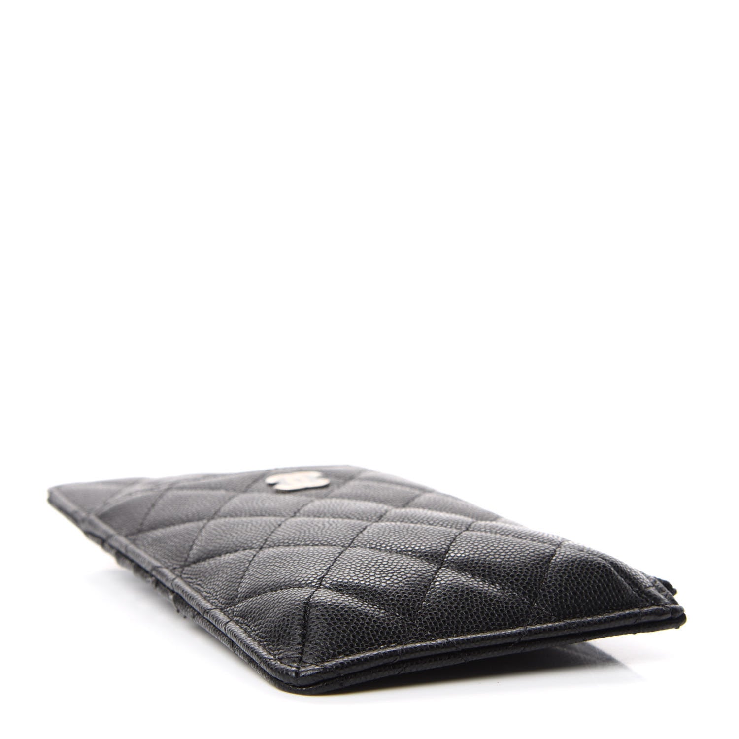 Chanel Caviar Quilted Classic Flat Wallet Pouch Black 4 of 8