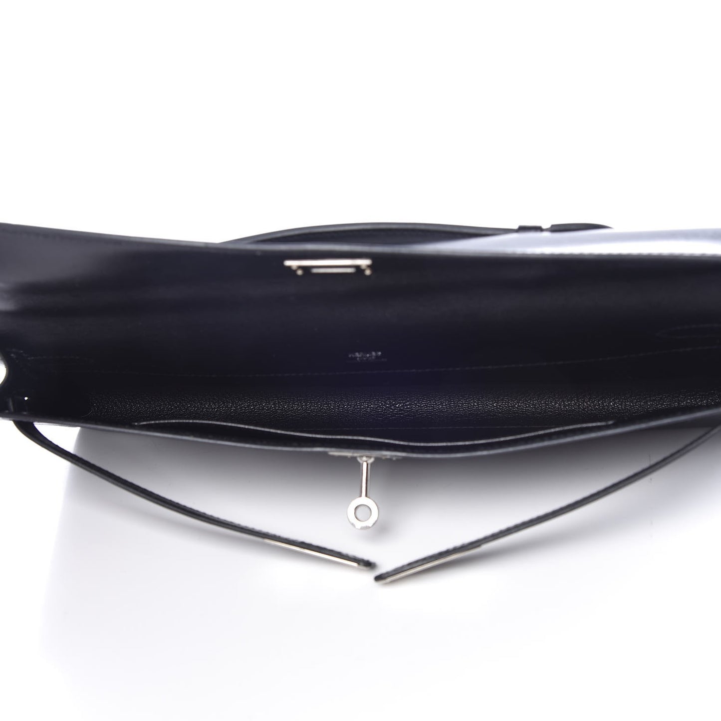 Box Kelly Cut Clutch Black
