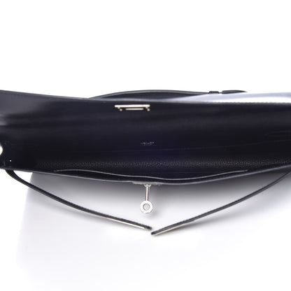 Hermes Box Kelly Cut Clutch Black 6 of 24