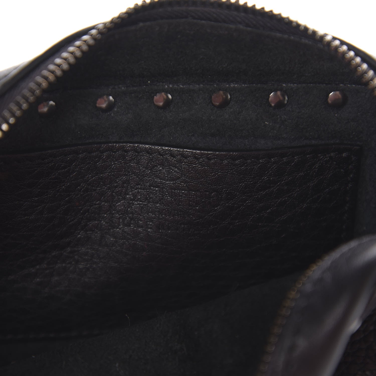 Valentino Garavani Calfskin Small Rockstud Rolling Chain Camera Crossbody Bag Black 5 of 8