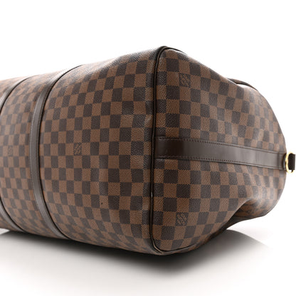 Louis Vuitton Damier Ebene Keepall Bandouliere 55 9 of 10