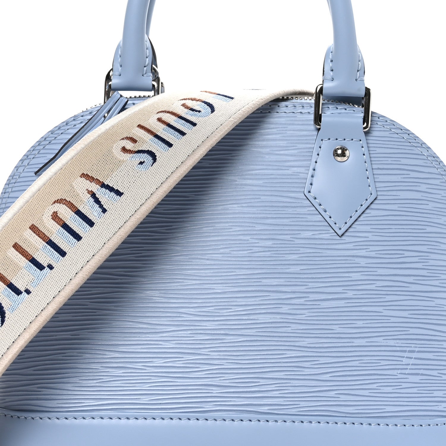 Louis Vuitton Epi Jacquard Alma BB Bleu Nuage 7 of 9