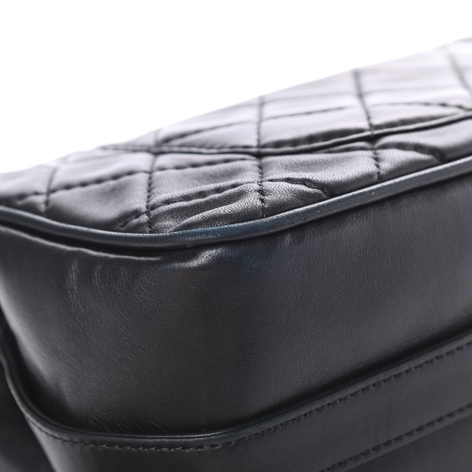 Chanel Lambskin Quilted Jumbo Icons Secret Label Flap Black 11 of 13