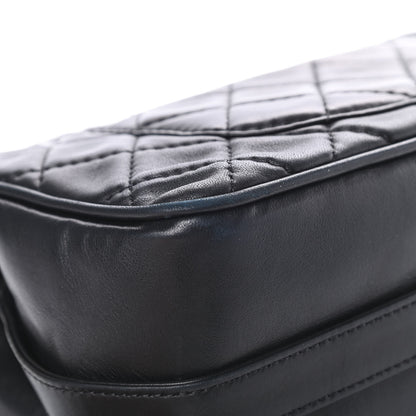 Chanel Lambskin Quilted Jumbo Icons Secret Label Flap Black 11 of 13