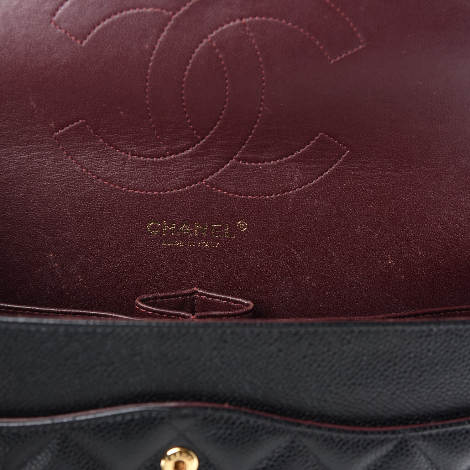 Chanel Caviar Quilted Jumbo Double Flap Black 9 of 10