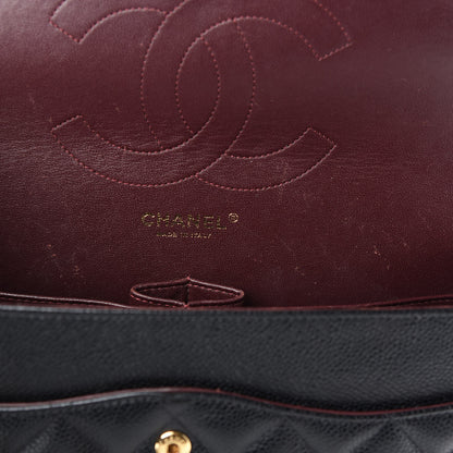 Chanel Caviar Quilted Jumbo Double Flap Black 9 of 10