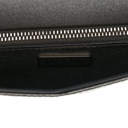 Prada Spazzolato Flap Slide Chain Shoulder Bag Argento Argento 6 of 9
