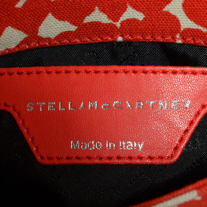 Stella McCartney Faux Leather Falabella Hearts Convertible Clutch Flame 7 of 10