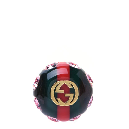 Gucci Resin Strass Vintage Web Stud Pin Red Green 1 of 7